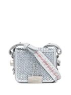 Off-white Crystal-embellished Mini Bag - Silver