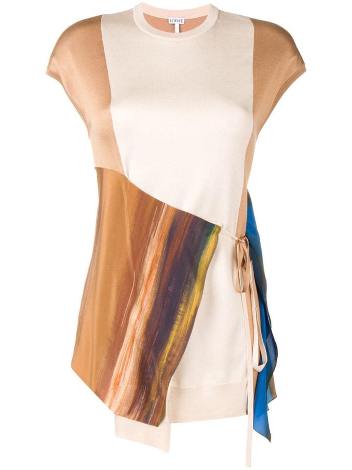 Loewe Printed Wrap Shirt - Brown