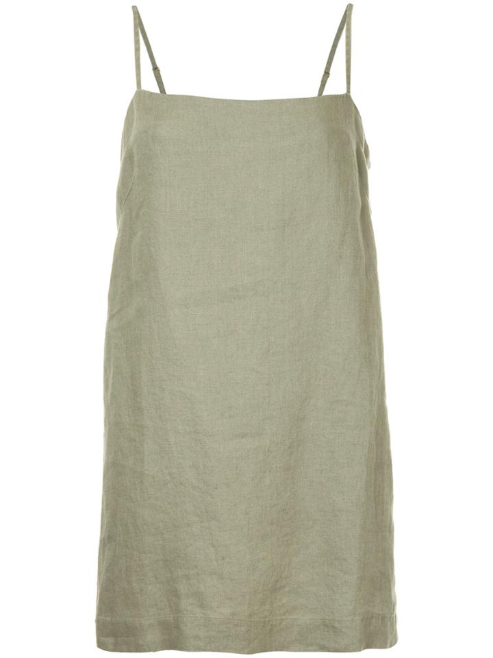 Venroy Lace-up Mini Dress - Green