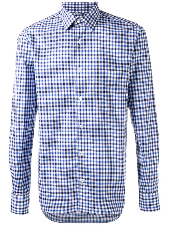 Aspesi Checked Shirt - Blue