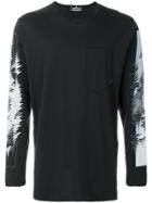Stone Island Shadow Project Graphic Print Long Sleeve Top - Black