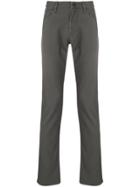 Emporio Armani Classic Flat Front Trousers - Grey