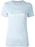Zoe Karssen - 'what Boyfriend' Print T-shirt - Women - Cotton/modal - Xs, Blue, Cotton/modal