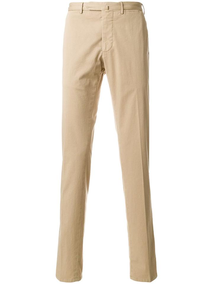 Biagio Santaniello Slim Trousers - Neutrals