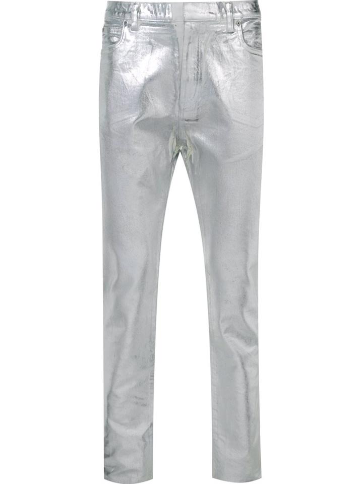 Maison Margiela Metallic (grey) Jeans, Men's, Size: 32, Cotton/spandex/elastane