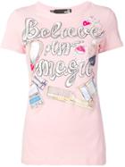 Love Moschino Printed T-shirt - Pink