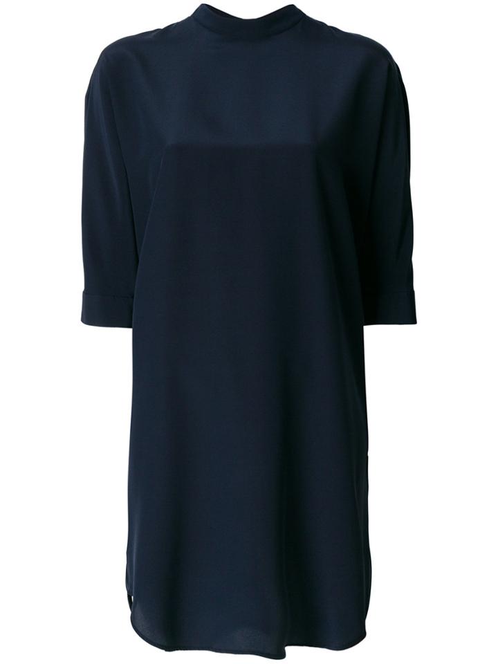 Aspesi Band Collar Dress - Blue