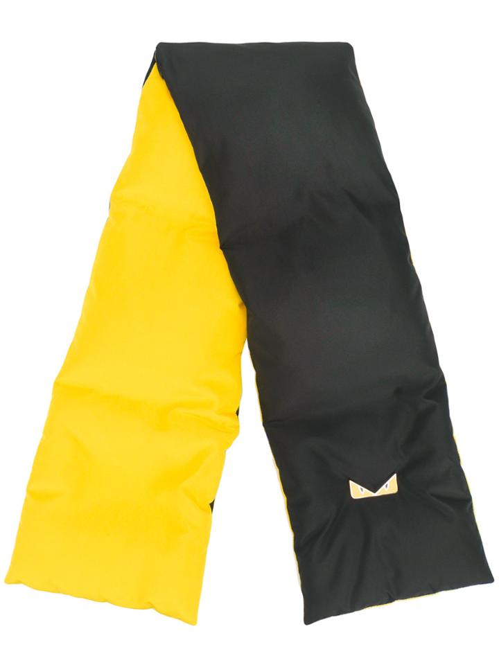 Fendi Scarf With Bag Bugs Eyes - Black
