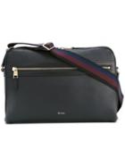 Paul Smith Zipped Shoulder Bag, Men's, Black, Calf Leather