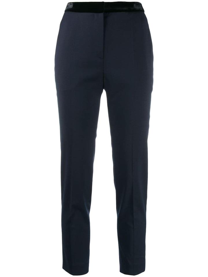 Sandro Paris High-rise Tailored Trousers - Blue