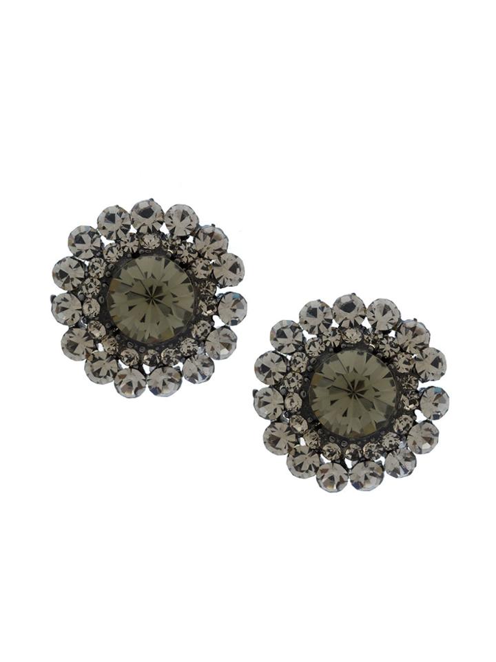Serpui Embellished Earrings - Black