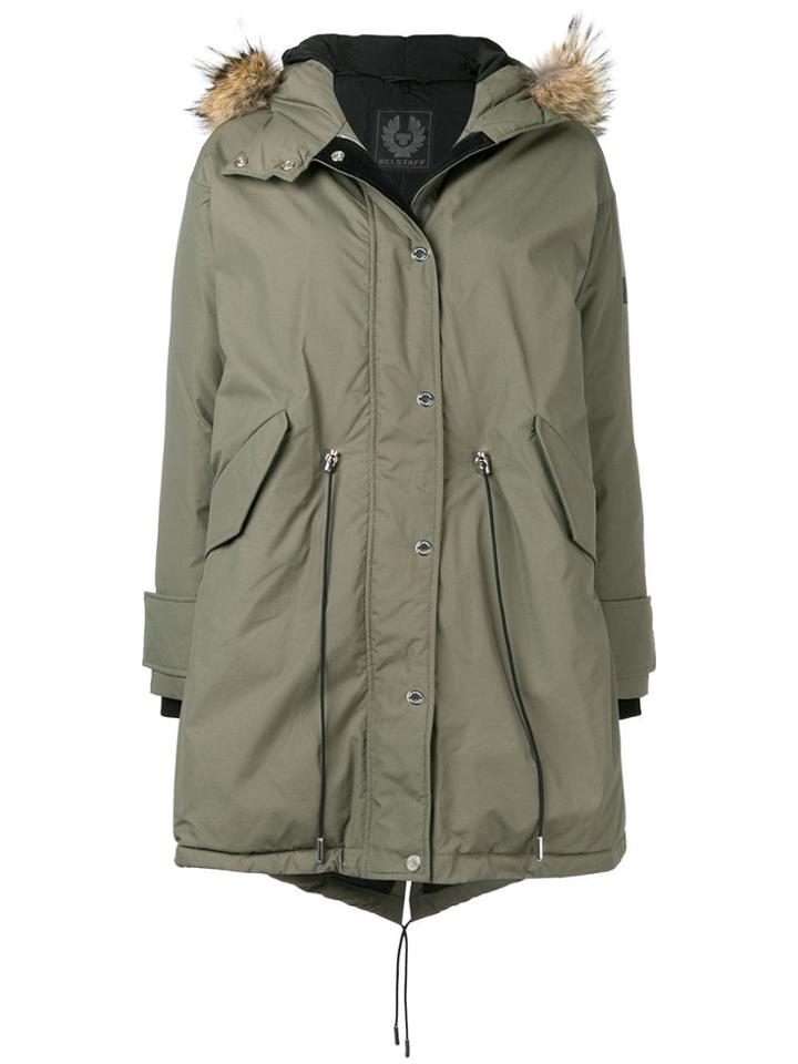 Belstaff Fur Hood Parka Coat - Green