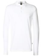 Boss Hugo Boss Long-sleeve Polo Shirt - White