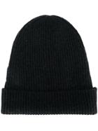 Isabel Benenato Basic Beanie Hat - 01 Nero