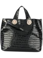 Versace Jeans Mock Croc Tote - Black