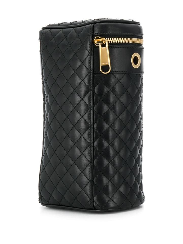 Gucci Interlocking G Horsebit Bucket Bag - Black