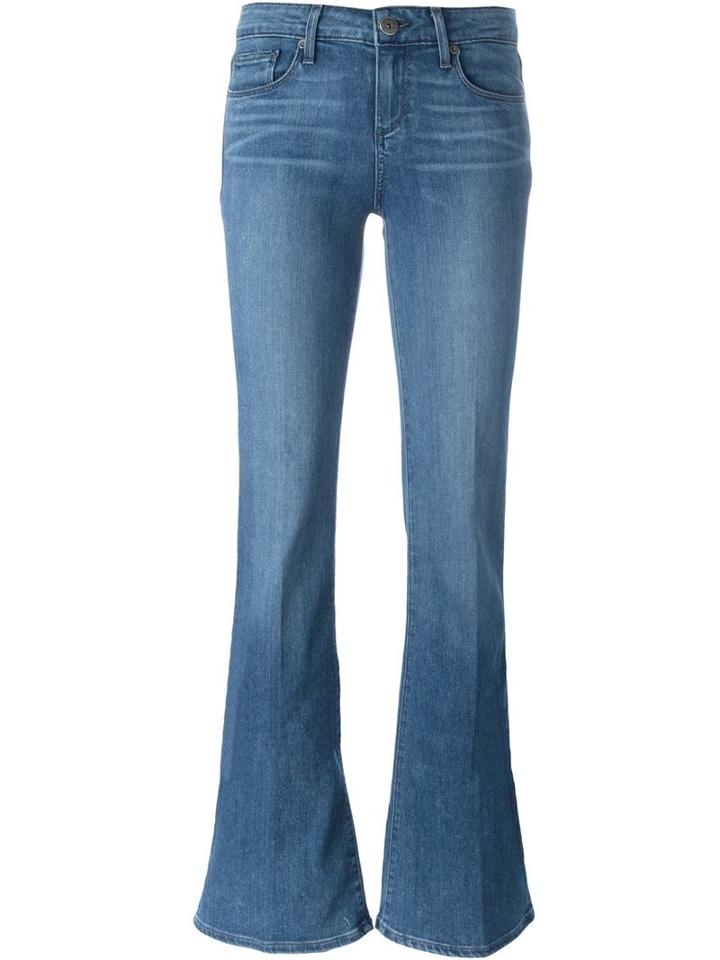 Paige Bootcut Jeans, Women's, Size: 27, Blue, Rayon/cotton/polyester/spandex/elastane
