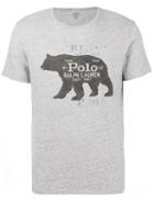 Polo Ralph Lauren Bear Logo Print T-shirt, Men's, Size: Xl, Grey, Cotton