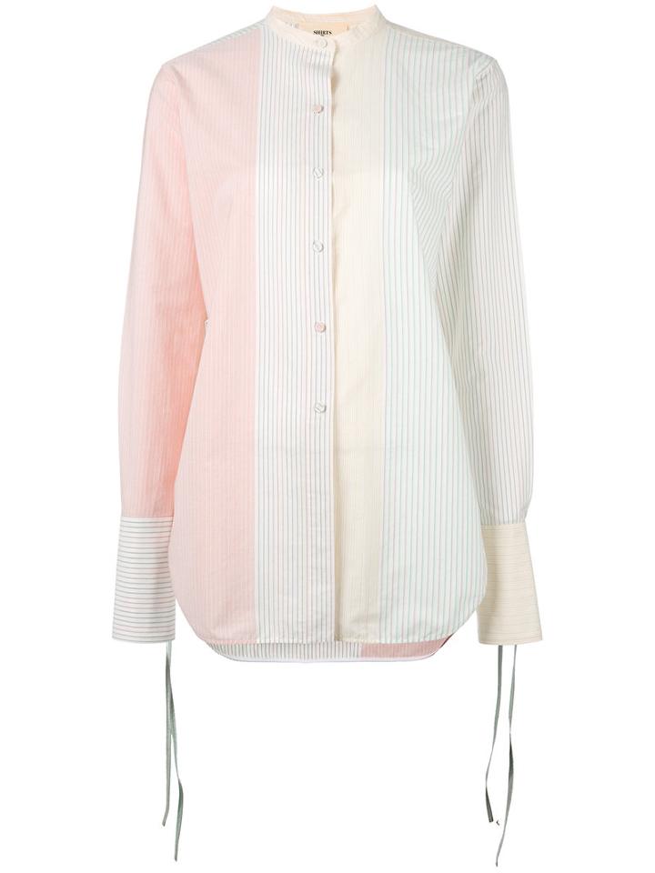 Ports 1961 Striped Panel Shirt, Women's, Size: 42, Cotton