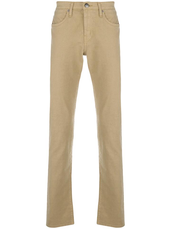 J Brand Kane Slim-fit Trousers - Nude & Neutrals