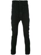 11 By Boris Bidjan Saberi Distressed Slim-fit Jeans, Size: Small, Black, Cotton/spandex/elastane