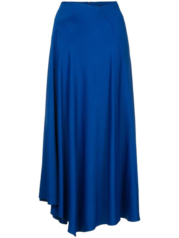 Joseph Lightly Pleated Midi Skirt - Blue