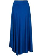 Joseph Lightly Pleated Midi Skirt - Blue