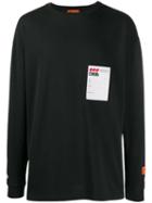 Heron Preston Sticker Embroidered Sweatshirt - Black