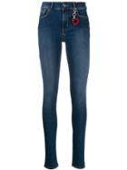 Twin-set Heart Keyring Detail Skinny Jeans - Blue
