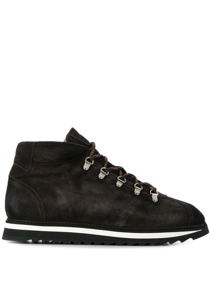 Doucal's Hi-top Sneakers - Black