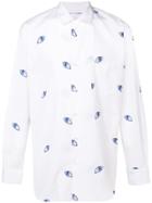 Comme Des Garçons Shirt Embroidered Eye Shirt - White