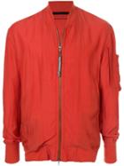 Julius Zip-up Bomber Jacket - Orange