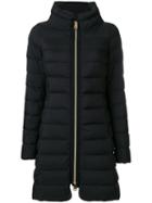 Herno - Zipped Padded Coat - Women - Polyamide/polyurethane - 40, Black, Polyamide/polyurethane