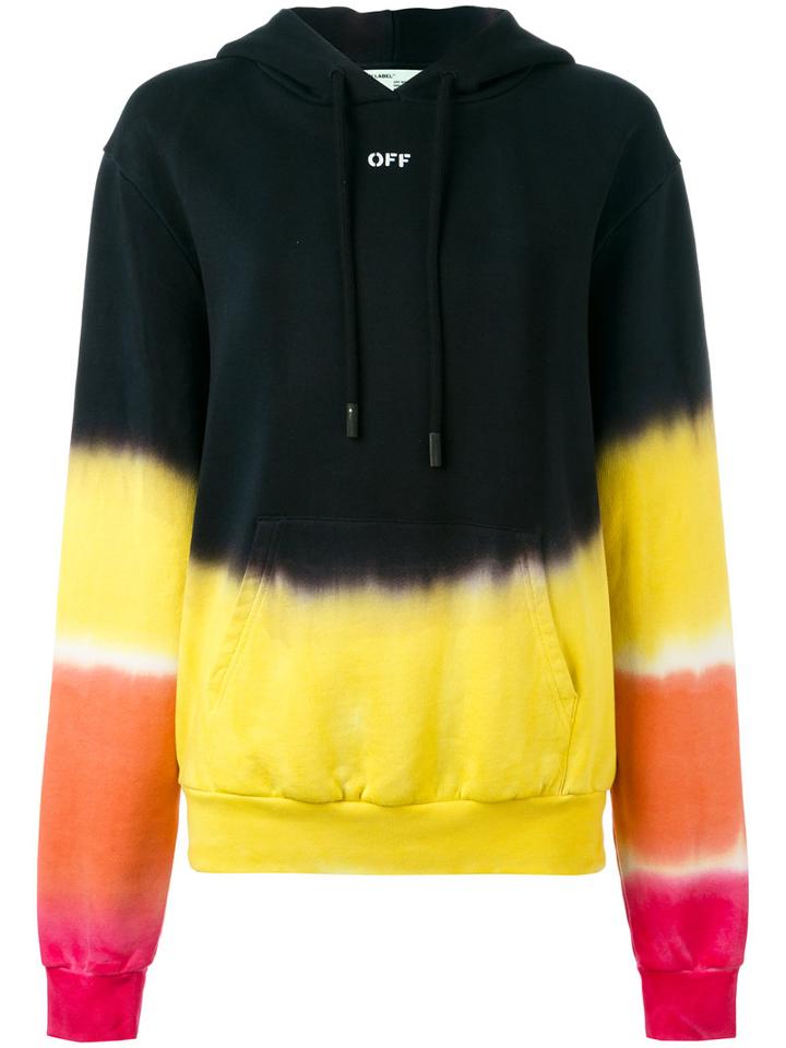 Off-white (beige) - Tie-dye Hoodie - Women - Cotton - S, Women's, Cotton