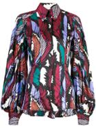 Carolina Herrera Feather Print Shirt - Multicolour