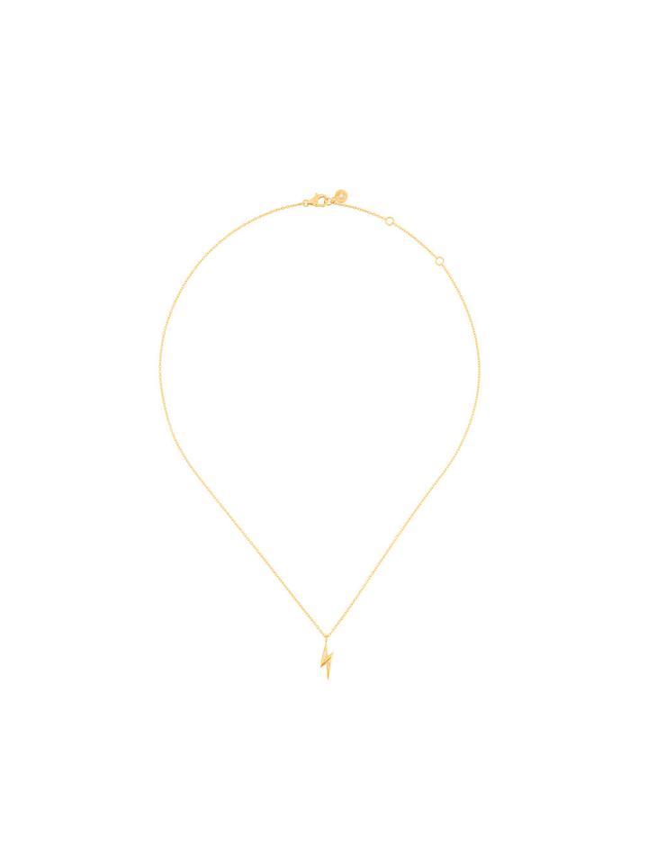 Astley Clarke 'mini Lightning Bolt Biography' Pendant - Metallic