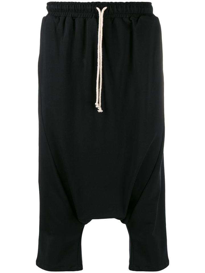 Alchemy Drawstring Cropped Trousers - Black