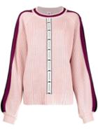 Kappa Logo Stripe Sweater - Pink