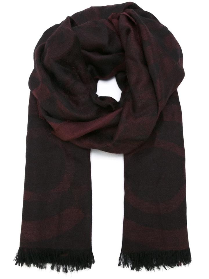 Salvatore Ferragamo Gancio Jacquard Scarf - Pink & Purple