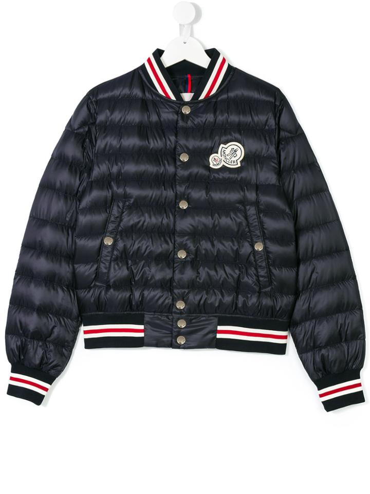 Moncler Kids Corbiac Padded Jacket - Blue
