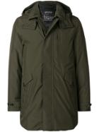 Woolrich Padded Hooded Coat - Green