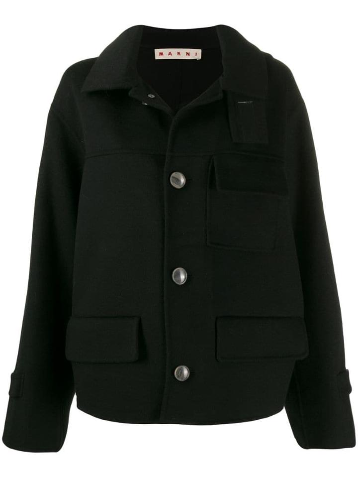Marni Double-face Short Coat - Black
