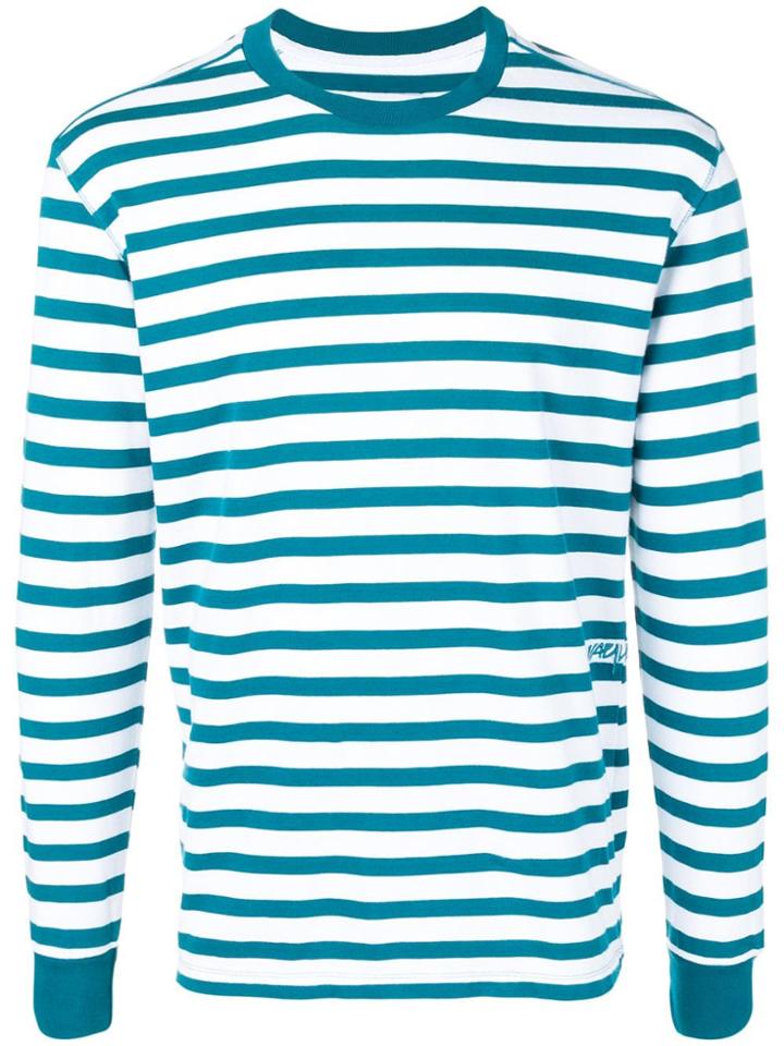 Pop Trading International Striped Jumper - White