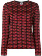 M Missoni Geometric Pattern Jumper - Red