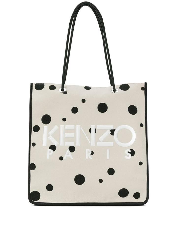 Kenzo Polka Dot Tote Bag - Neutrals