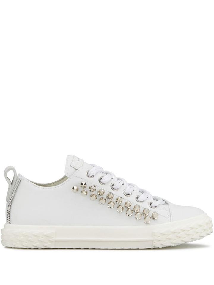Giuseppe Zanotti Blabber Stud-embellished Sneakers - White