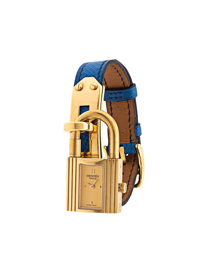 Hermès Vintage 'epsom Kelly' Watch, Women's, Blue