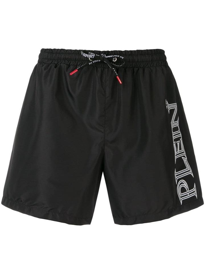 Plein Sport Logo Swimming Shorts - Black