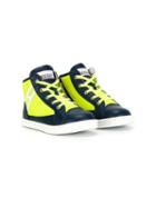 Hogan Kids Rebel Hi-top Sneakers, Boy's, Size: 20, Blue