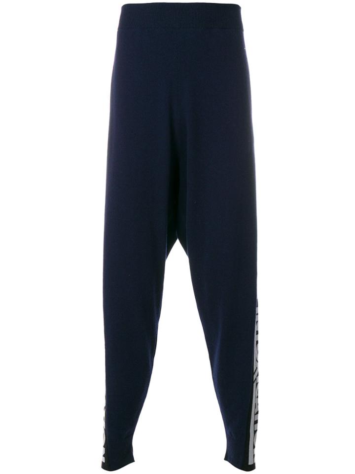 Stella Mccartney Drop-crotch Track Pants - Blue